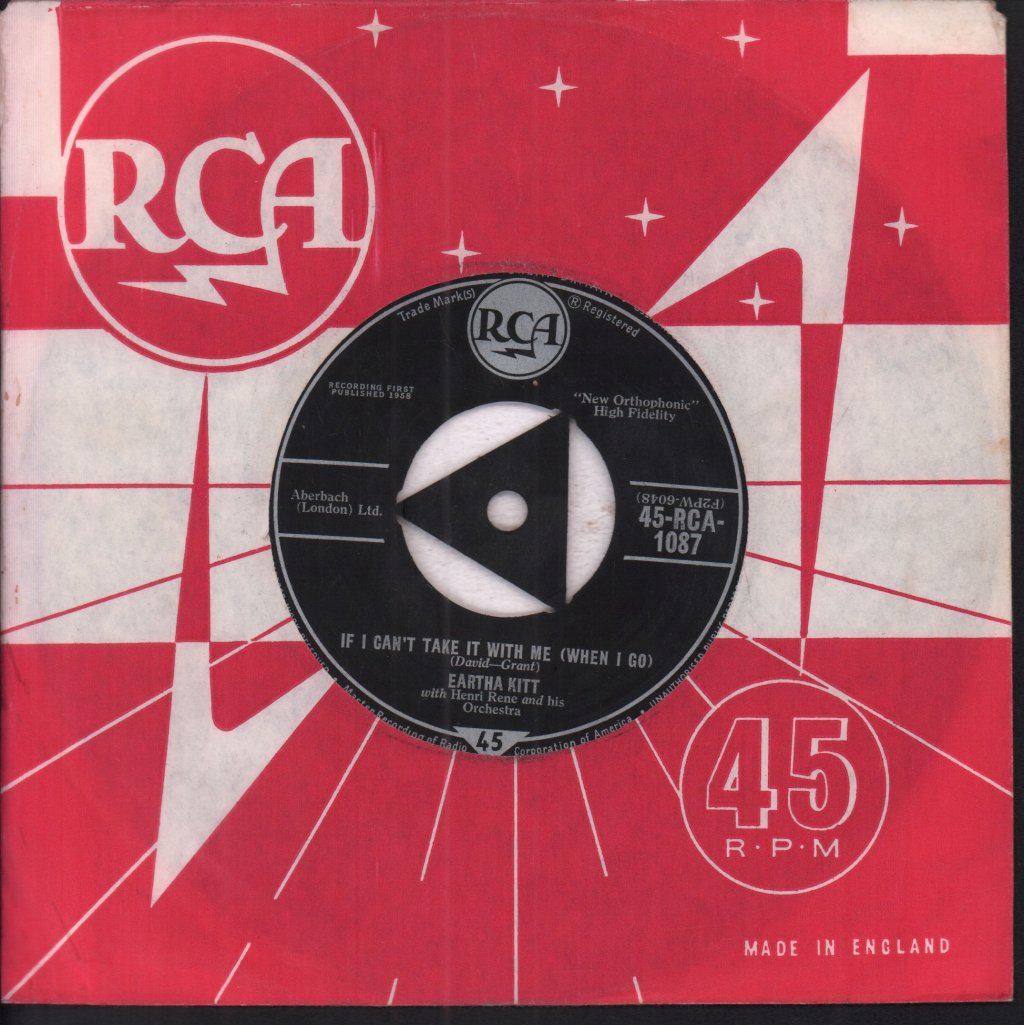 Eartha Kitt - If I Can't Take It With Me - 7 Inch