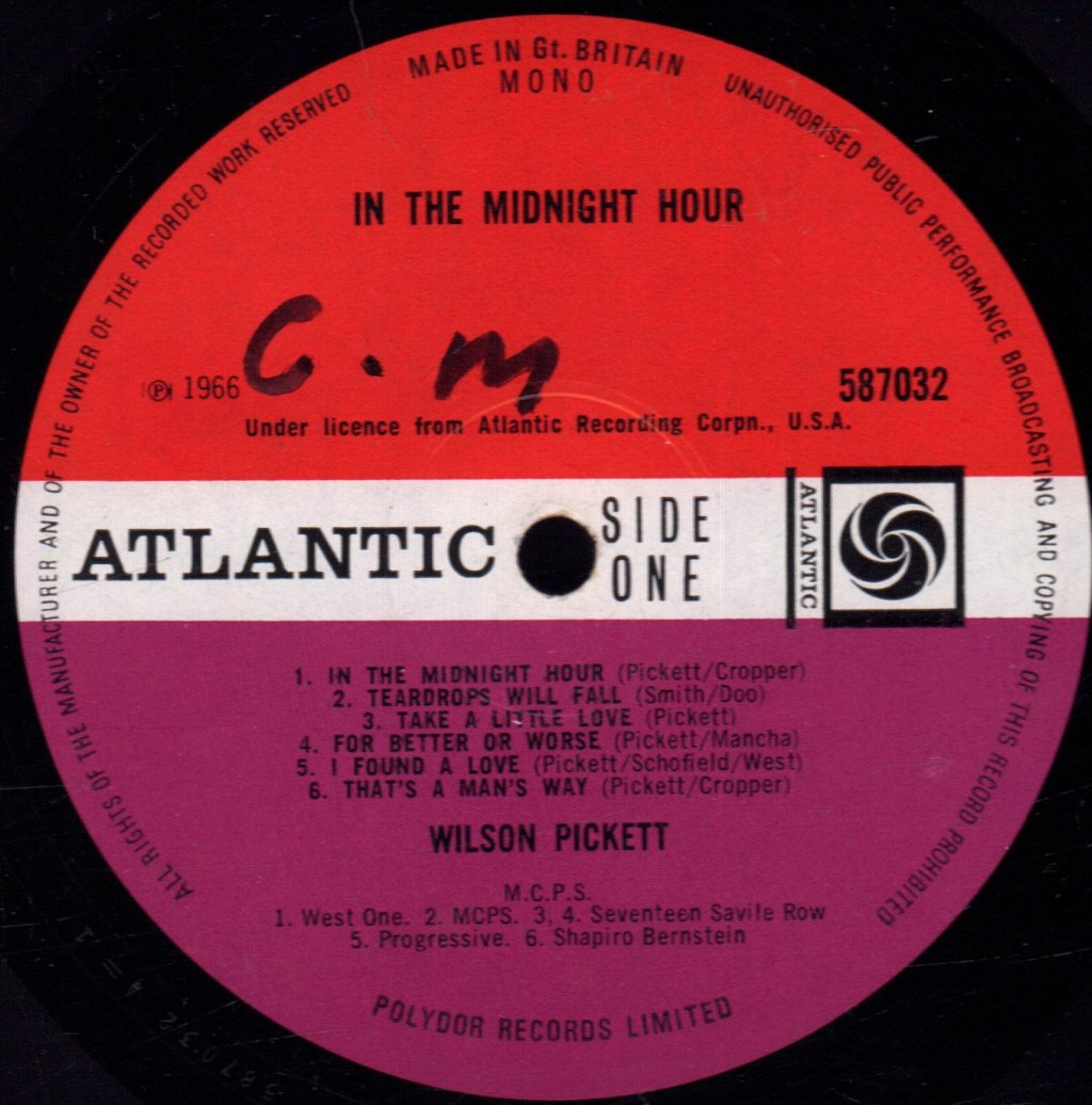 Wilson Pickett - In The Midnight Hour - Lp