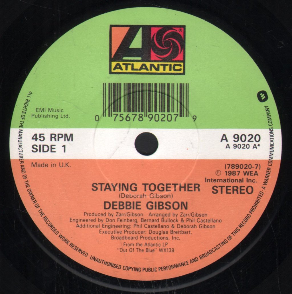 Debbie Gibson - Staying Together - 7 Inch