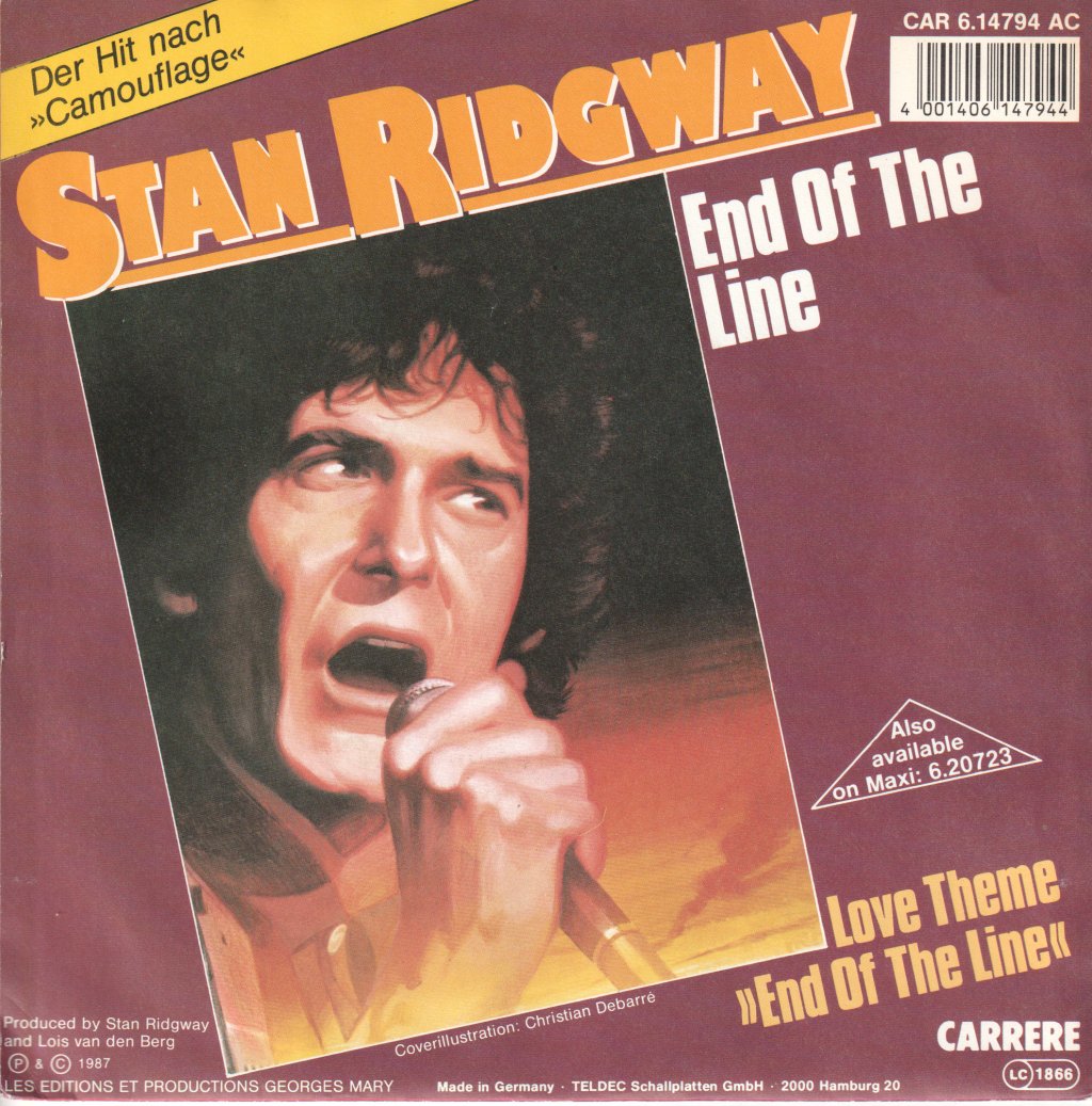 Stan Ridgway - End Of The Line - 7 Inch