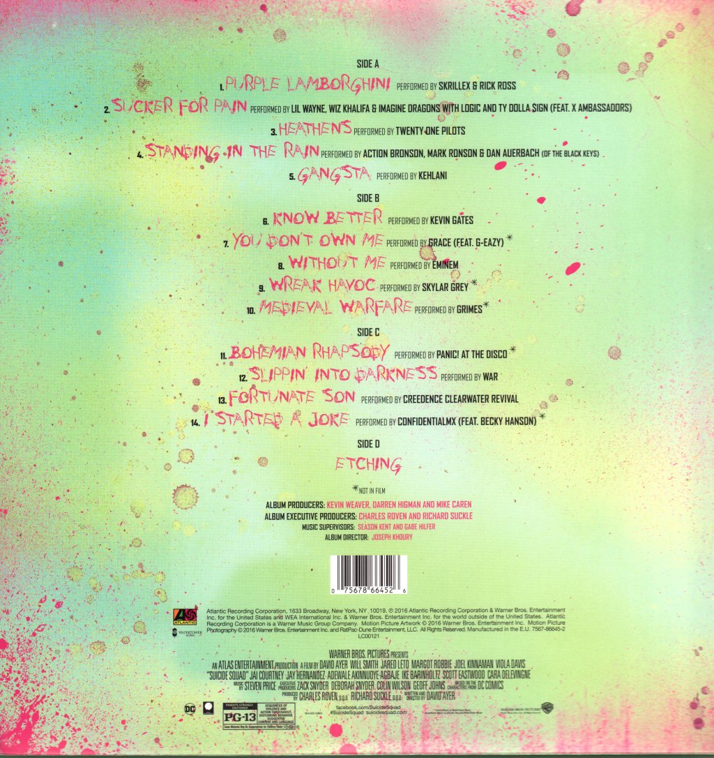 Various Artists - Suicide Squad (The Album) - Lp