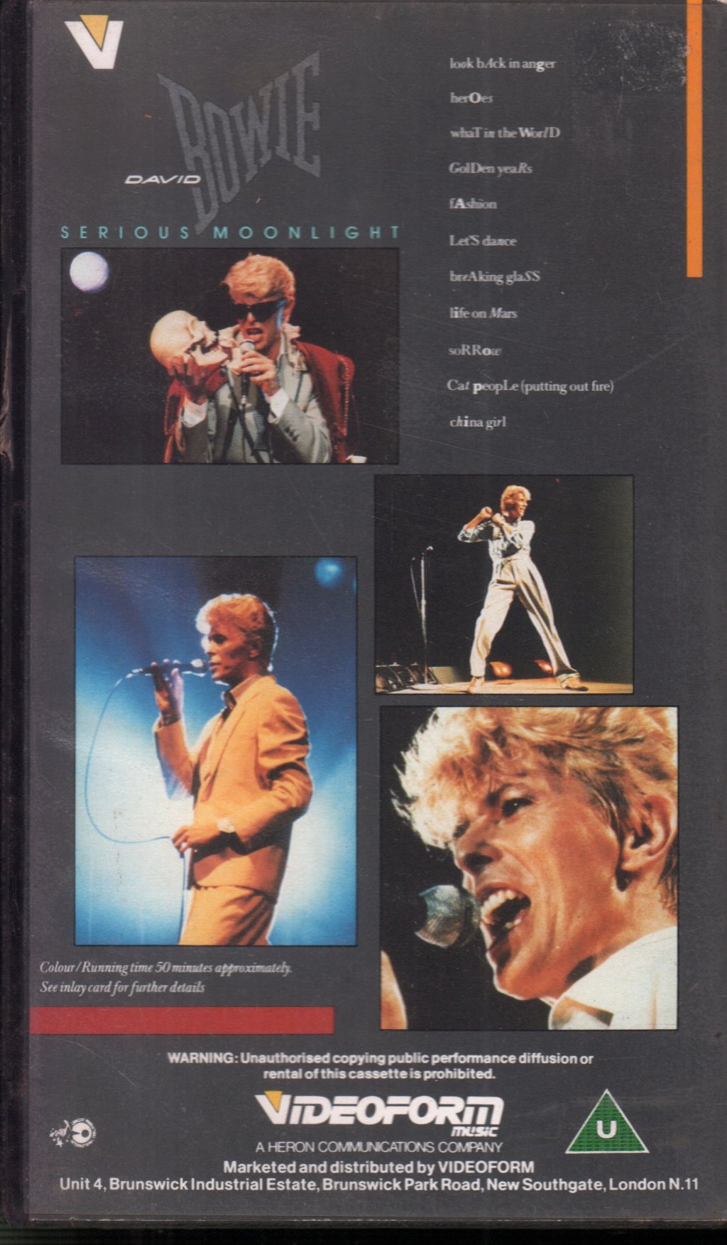 David Bowie - Serious Moonlight - Video