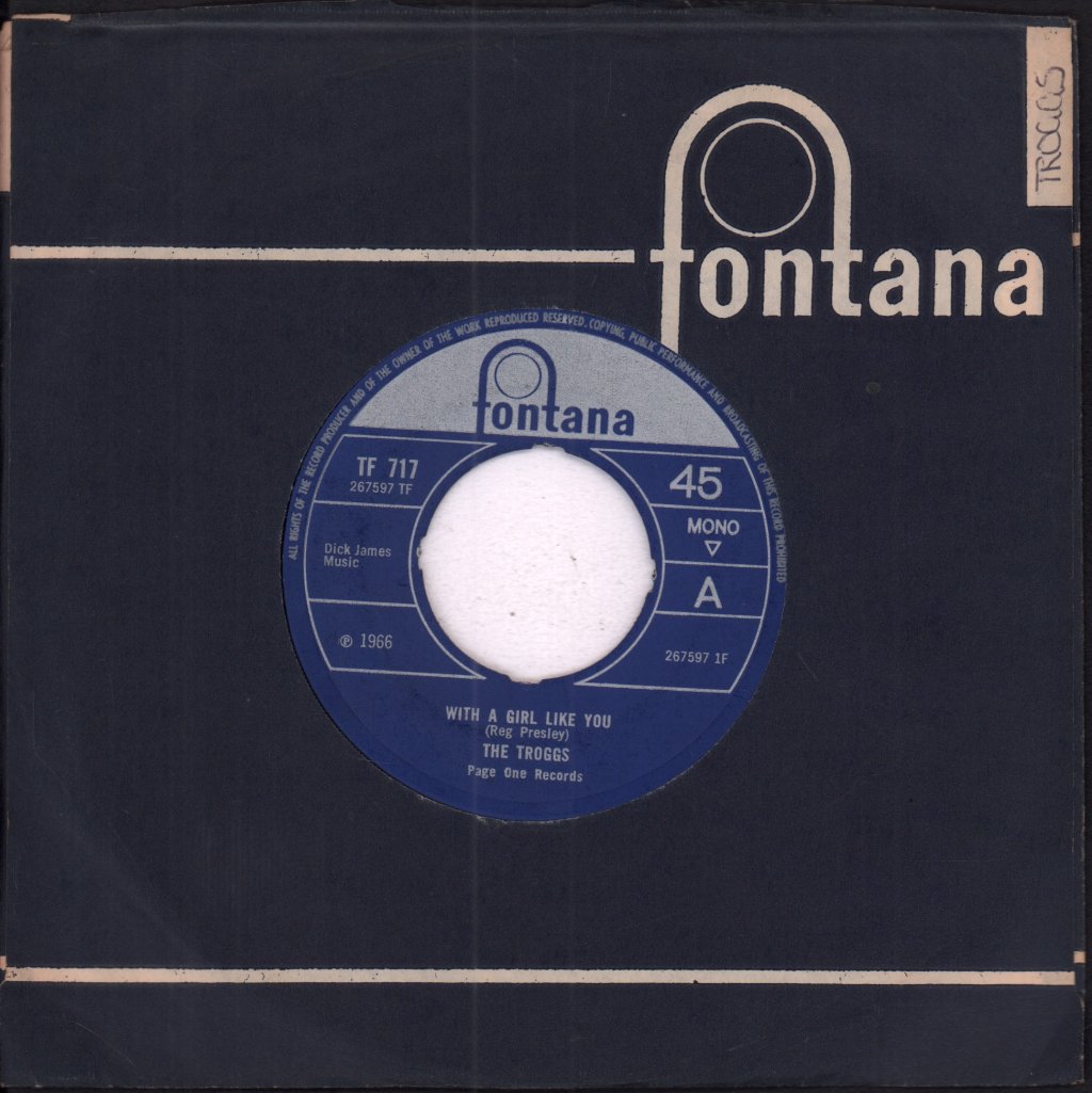 Troggs - With A Girl Like You - 7 Inch
