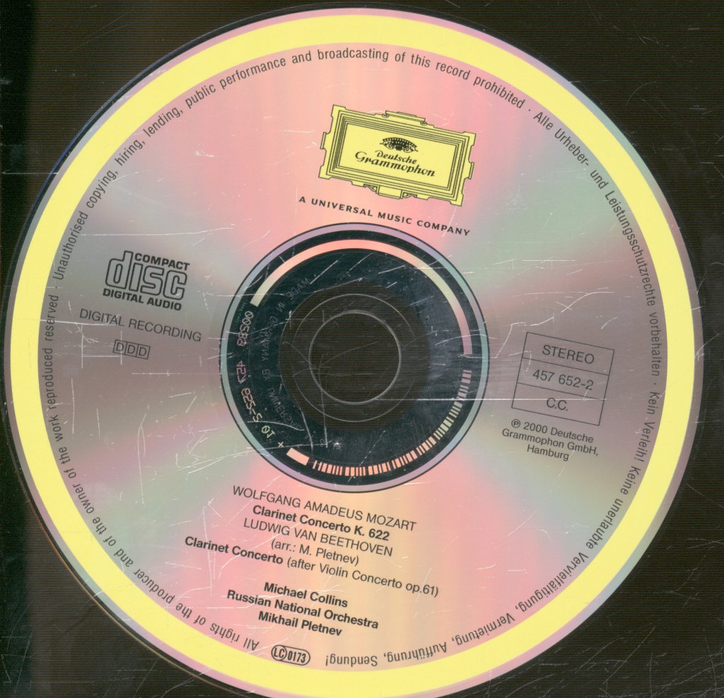 Russian National Orchestra, Michael Collins - Beethoven / Mozart - Clarinet Concertos - Cd