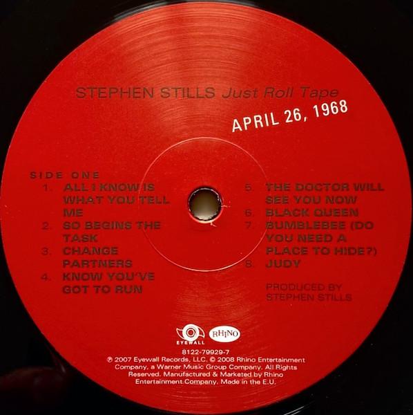 Stephen Stills - Just Roll Tape April 26 1968 - Lp