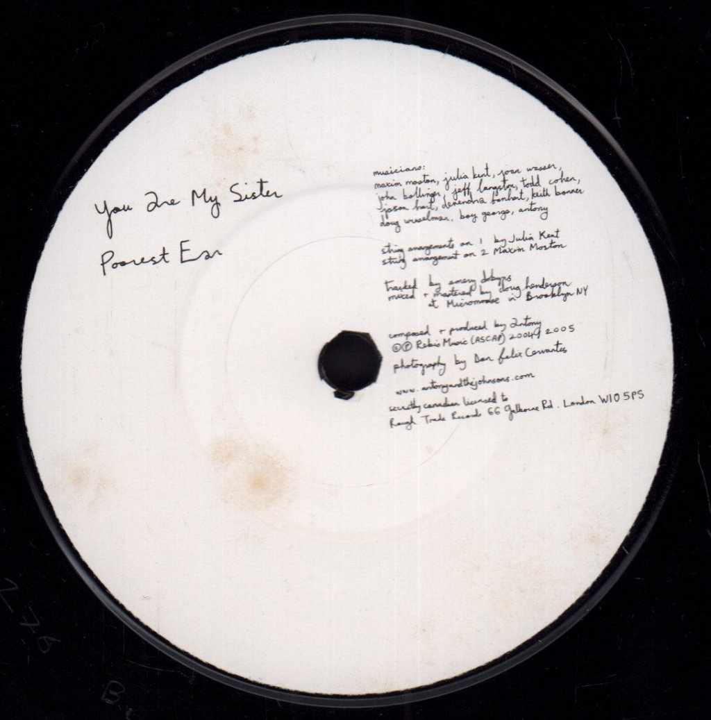 Antony And The Johnsons With Boy George - You Are My Sister - 7 Inch
