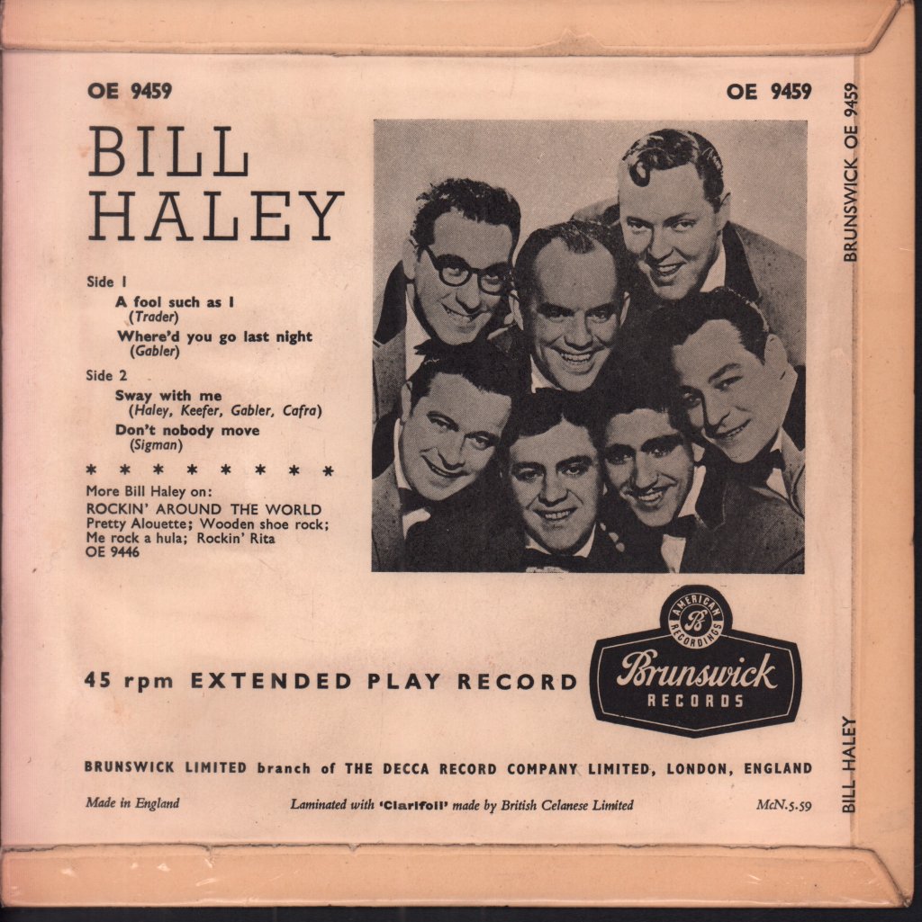 Bill Haley - A Fool Such As I - 7 Inch