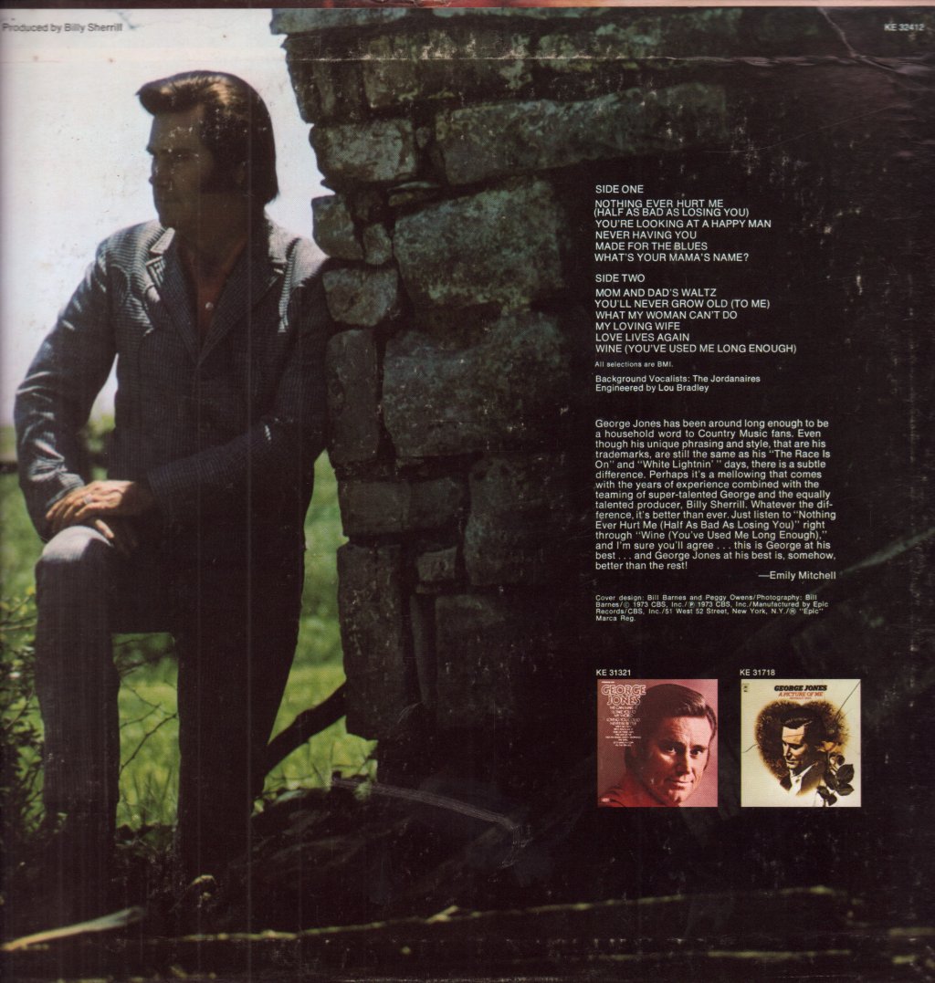 George Jones - Nothing Ever Hurt Me Half As Bad As Losing You - Lp