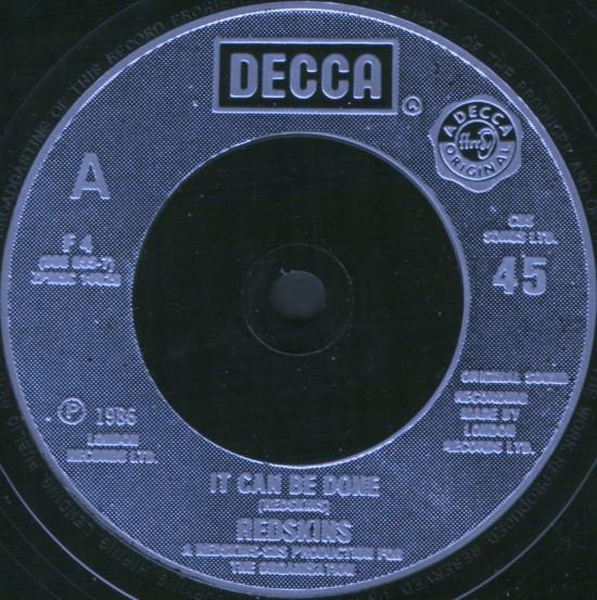 Redskins - It Can Be Done - 7 Inch