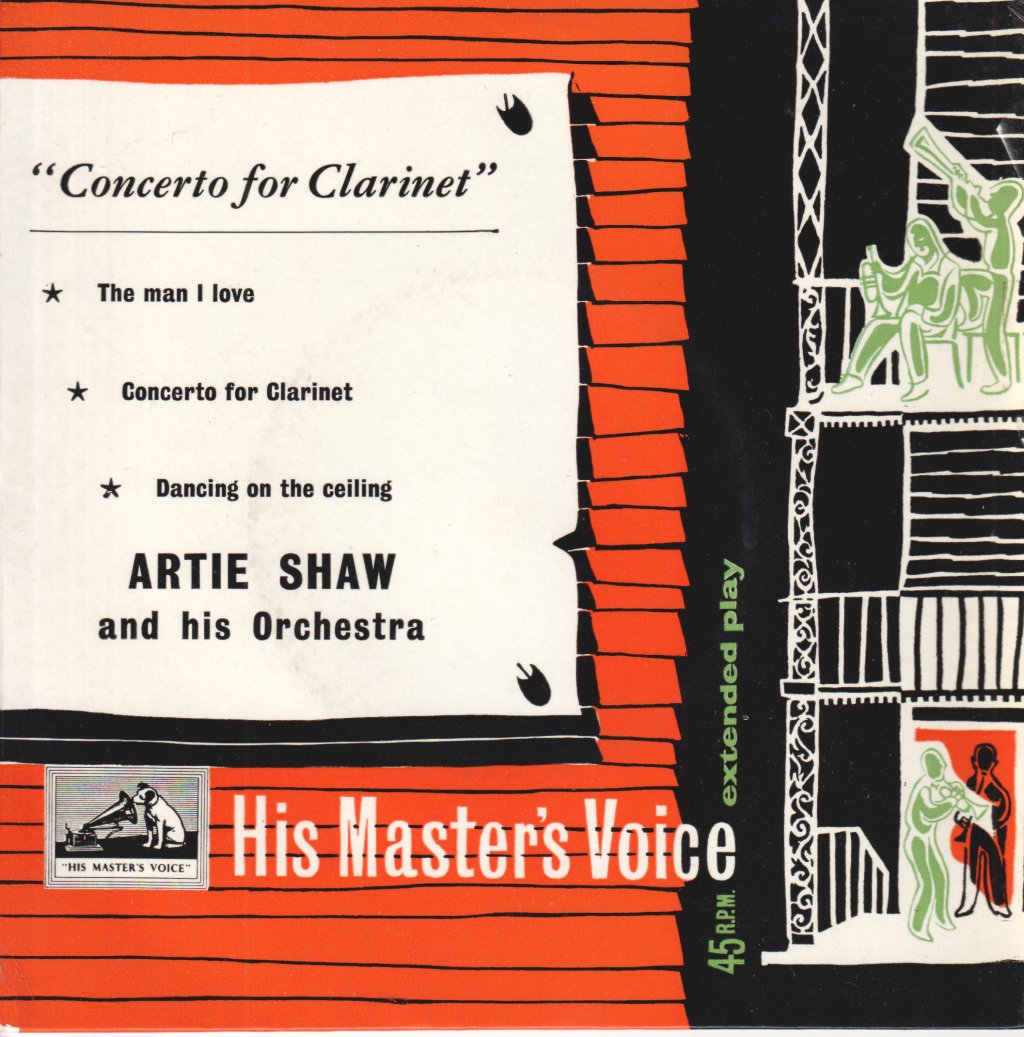 Artie Shaw And His Orchestra - Concerto For Clarinet - 7 Inch