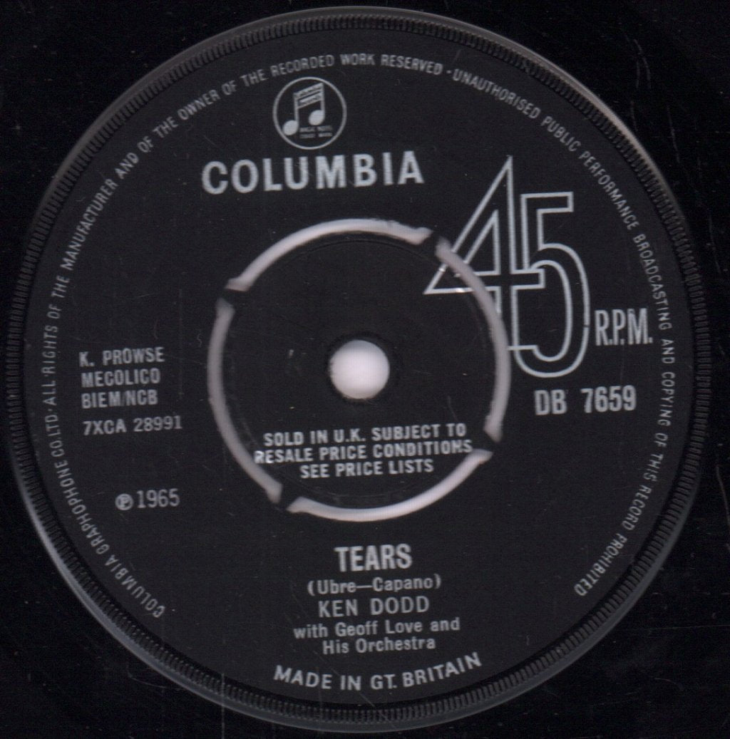 Ken Dodd - Tears - 7 Inch