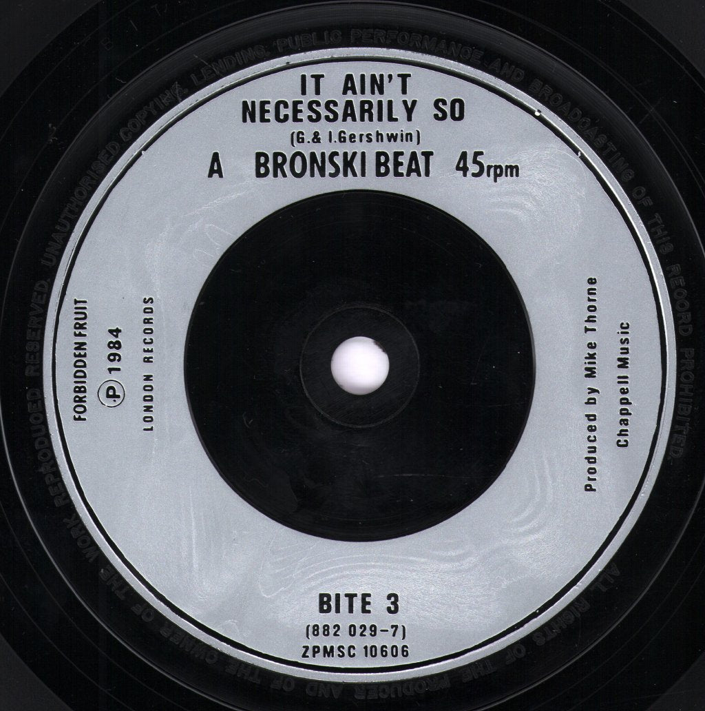 Bronski Beat - It Ain't Necessarily So - 7 Inch