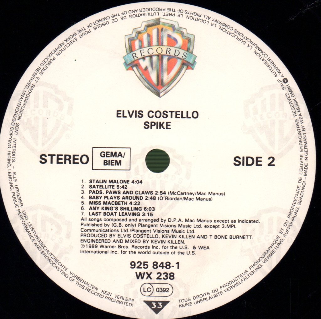 Elvis Costello - Spike - Lp