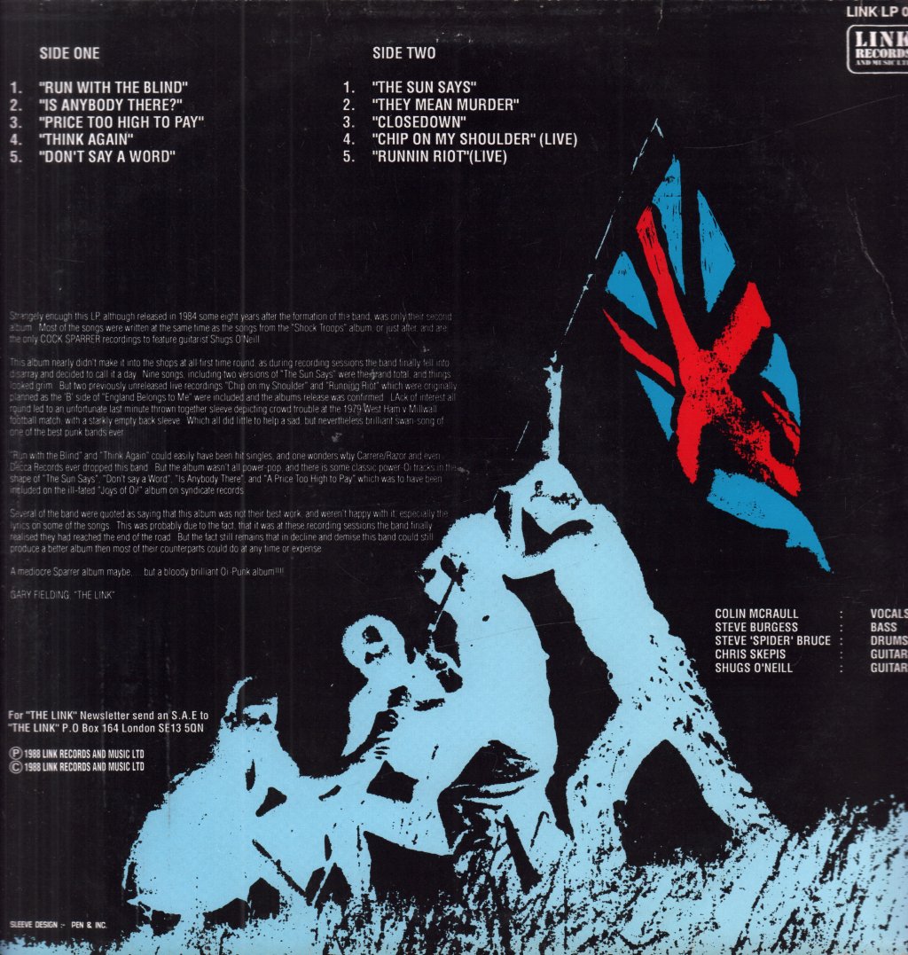 Cock Sparrer - Runnin' Riot - Lp