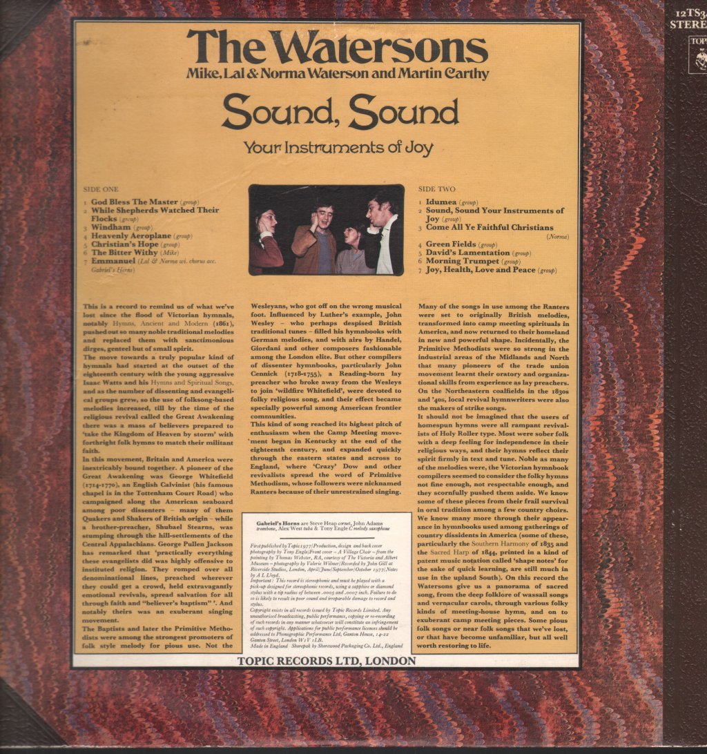 Watersons - Sound Sound - Lp