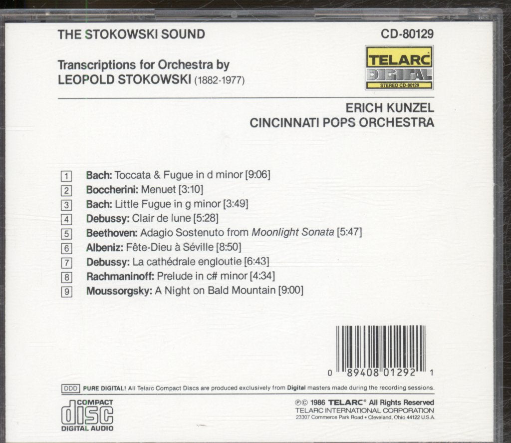 Erich Kunzel, Cincinnati Pops Orchestra - Stokowski Sound - Cd