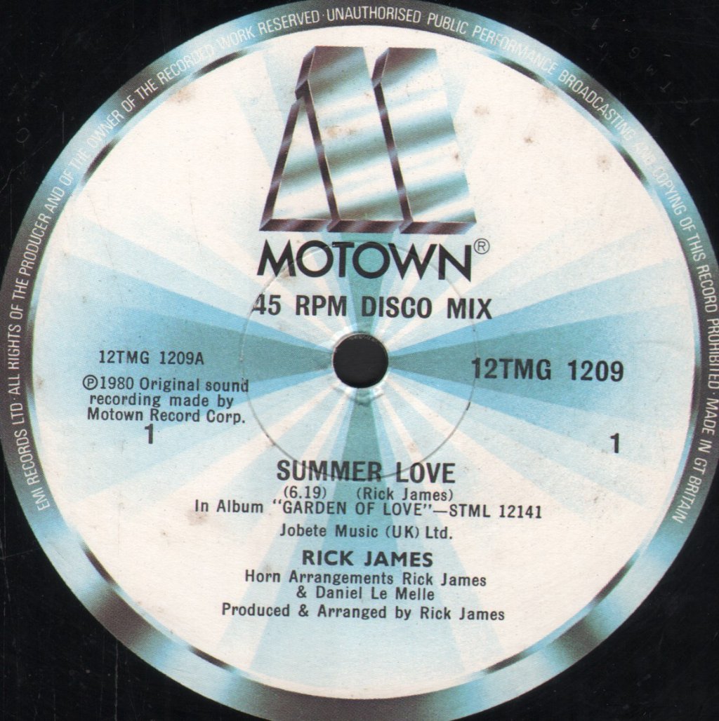 Rick James - Summer Love - 12 Inch