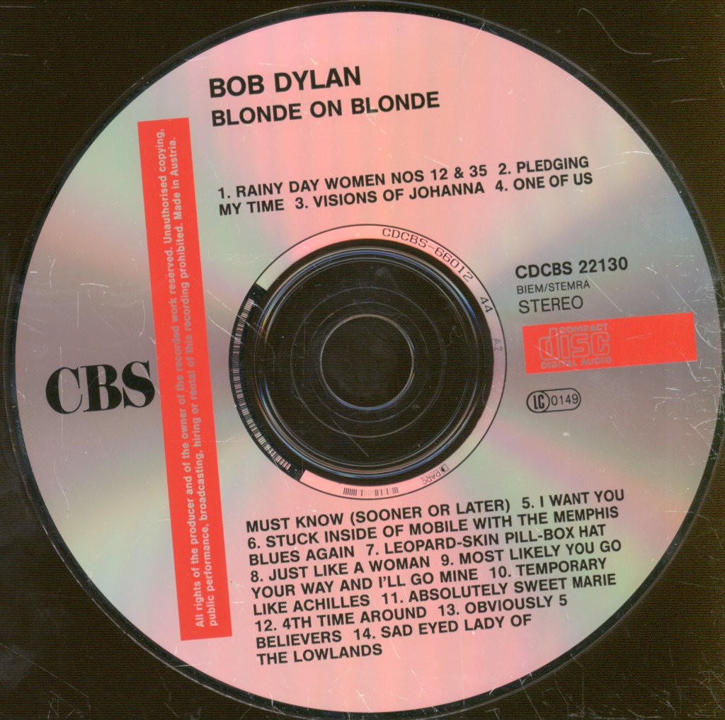 Bob Dylan - Blonde On Blonde - Cd