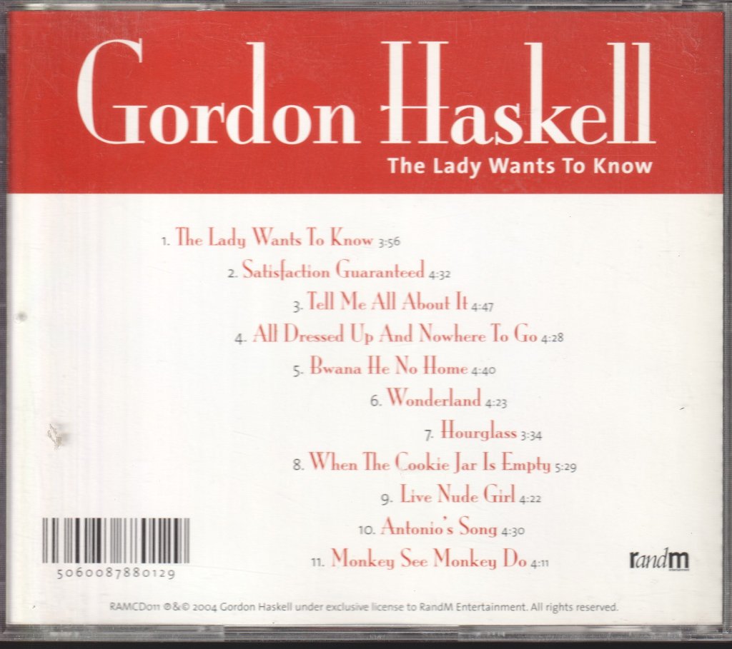 Gordon Haskell - Lady Wants To Know - Cd