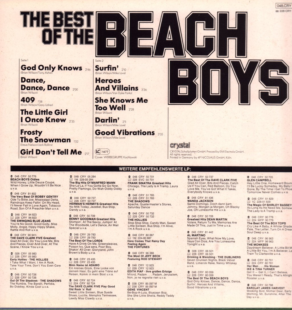 Beach Boys - Best Of The Beach Boys - Lp