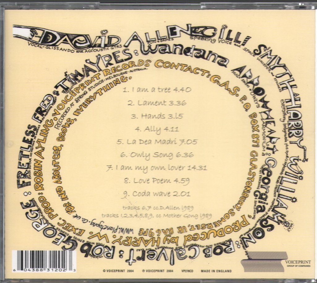 Daevid Allen And Mother Gong - Owl And The Tree - Cd
