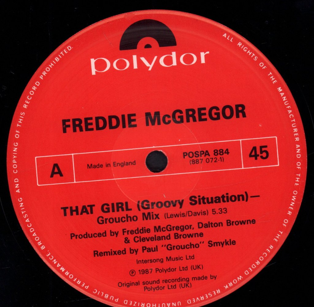 Freddie Mcgreggor/David Ondrick - That Girl - 12 Inch