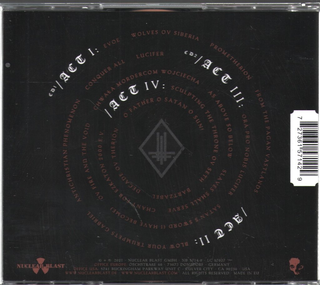 Behemoth - In Absentia Dei - Double Cd