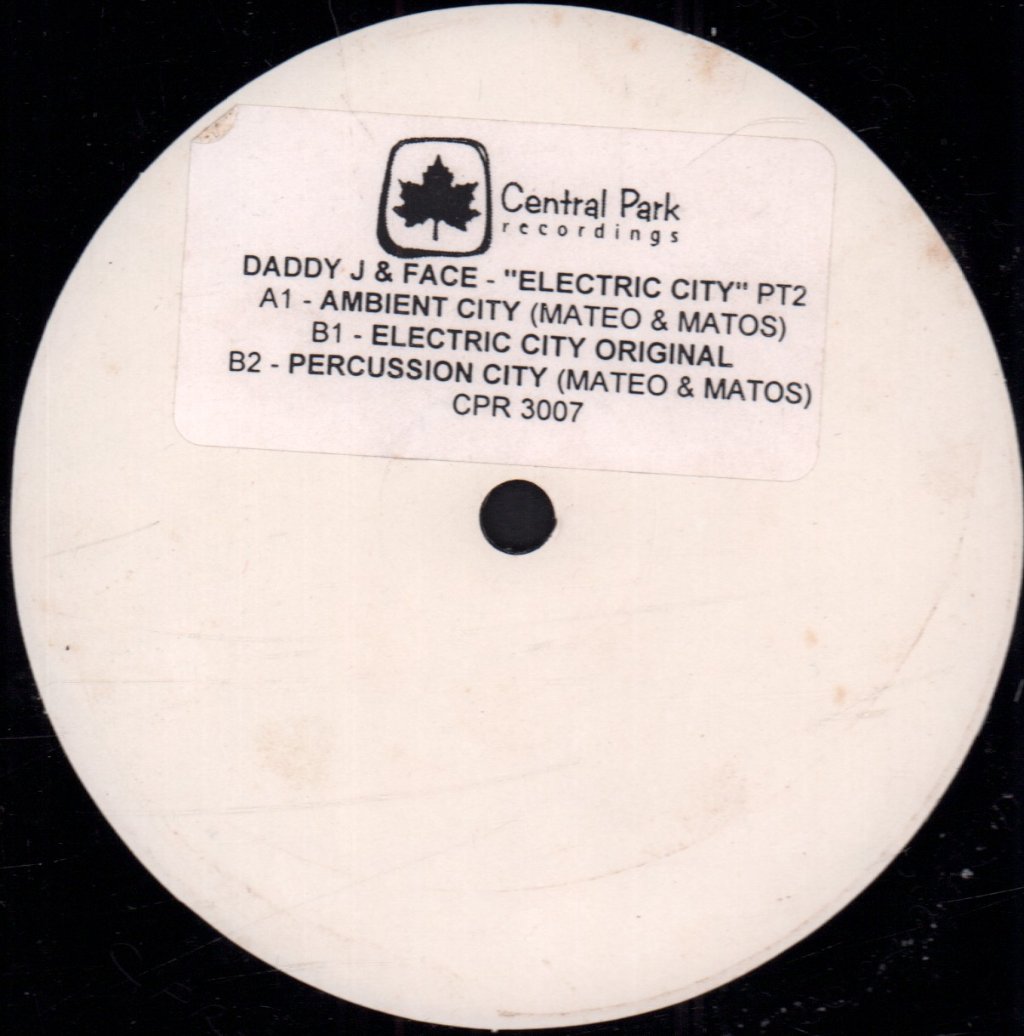 Daddy J & Face - Electric City (Part Two) - 12 Inch