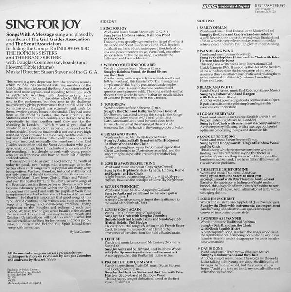 Various Artists - Sing For Joy - Lp