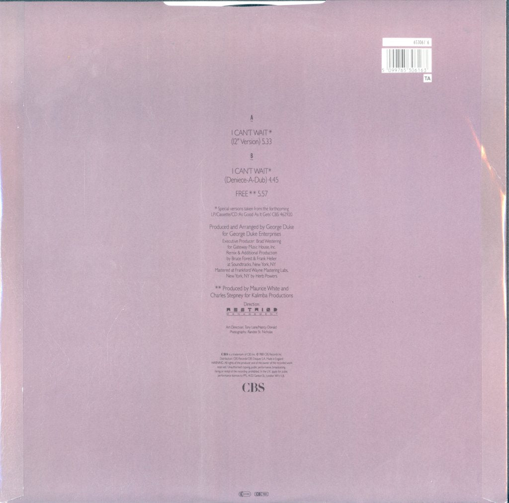 Deniece Williams - I Can't Wait - 12 Inch