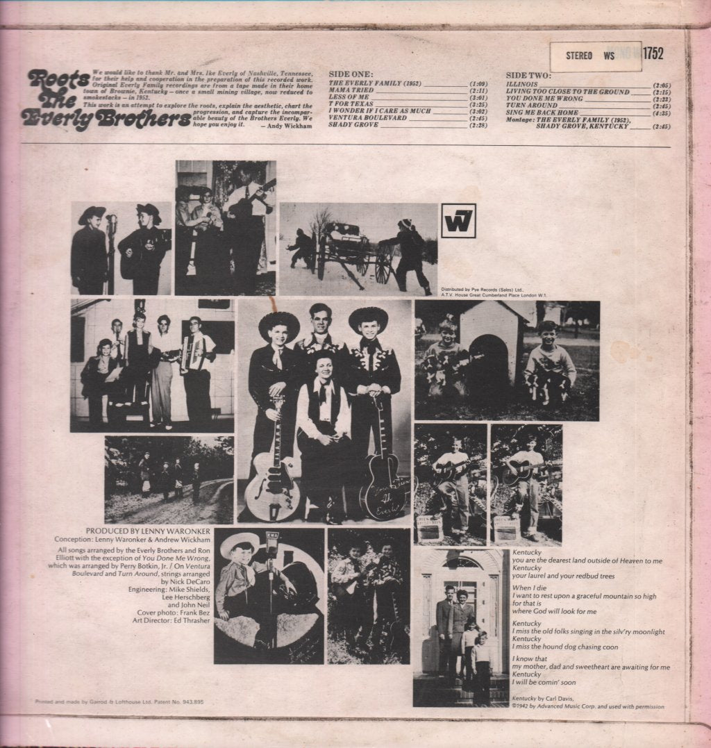Everly Brothers - Roots - Lp