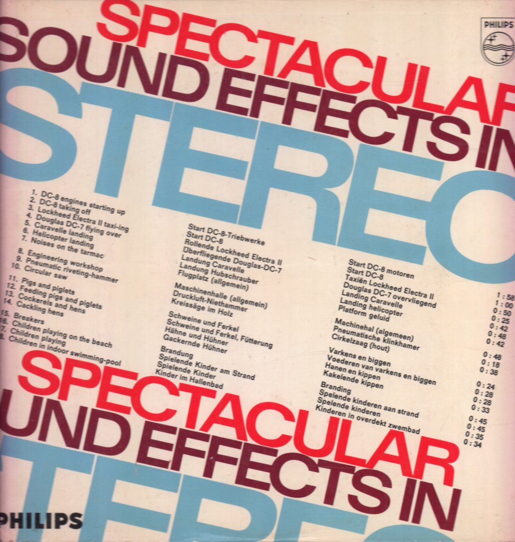 No Artist - Spectacular Sound Effects In Stereo - Lp