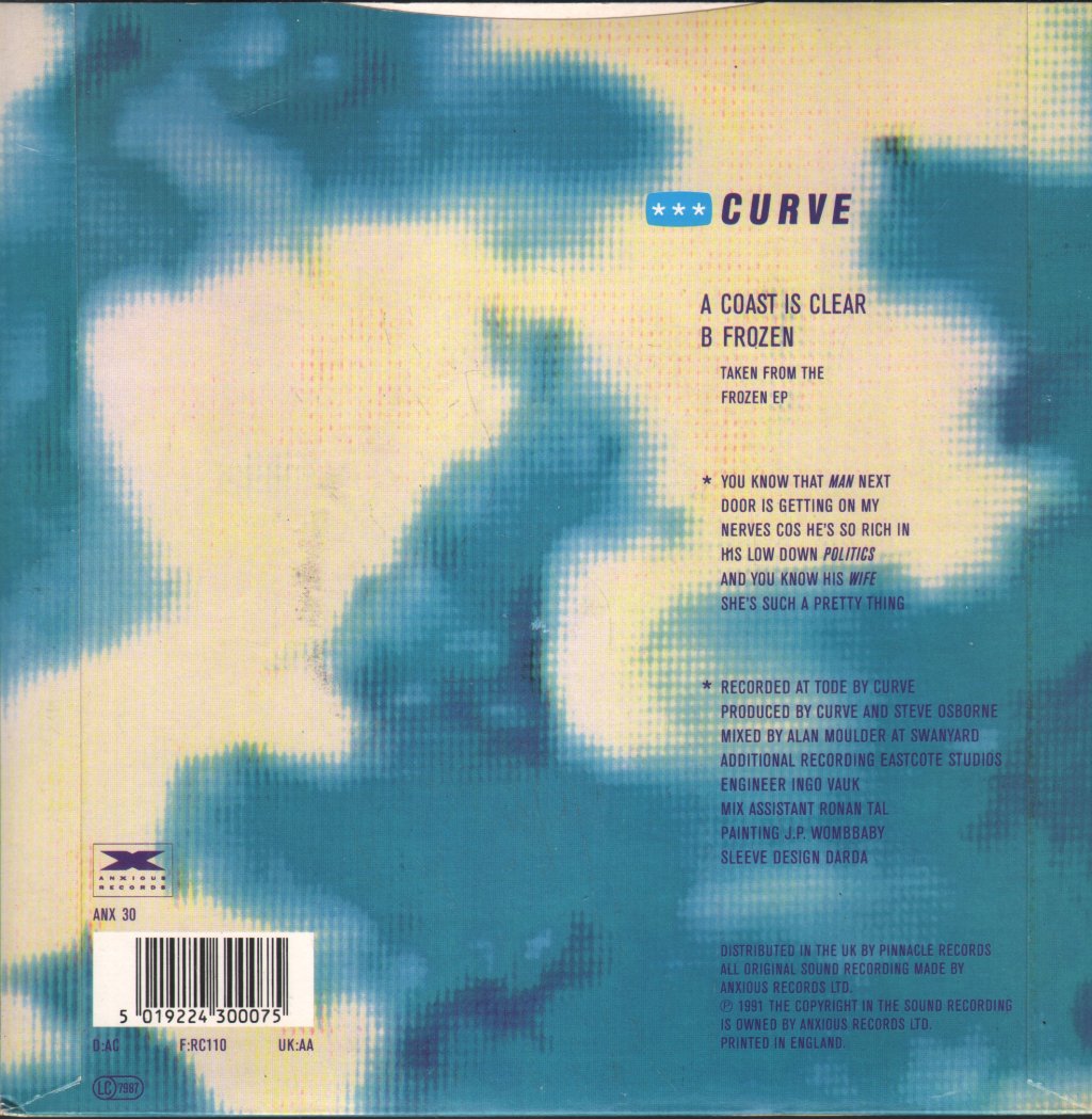 Curve - Coast Is Clear - 7 Inch