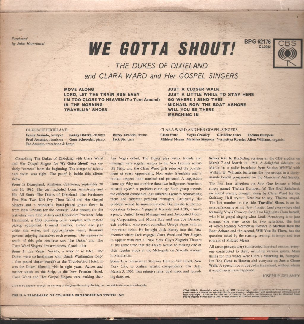Dukes Of Dixieland And Clara Ward And Her Gospel Singers - We Gotta Shout! - Lp