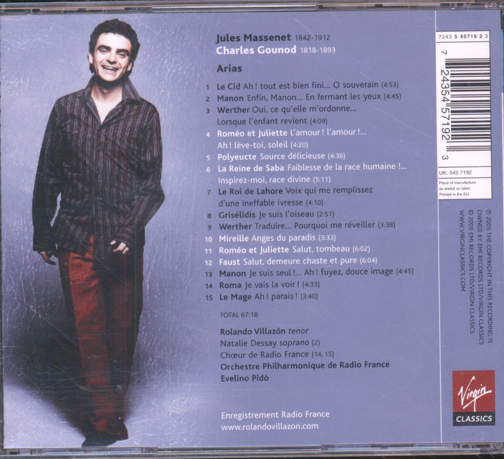 Rolando Villazon - Massenet, Gounod - Arias - Cd