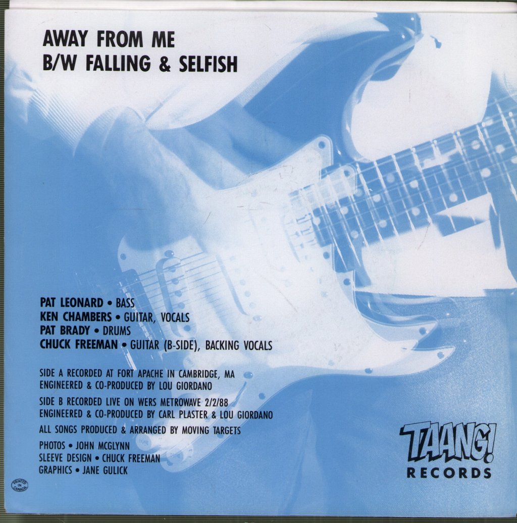 Moving Targets (Us Punk) - Away From Me - 7 Inch