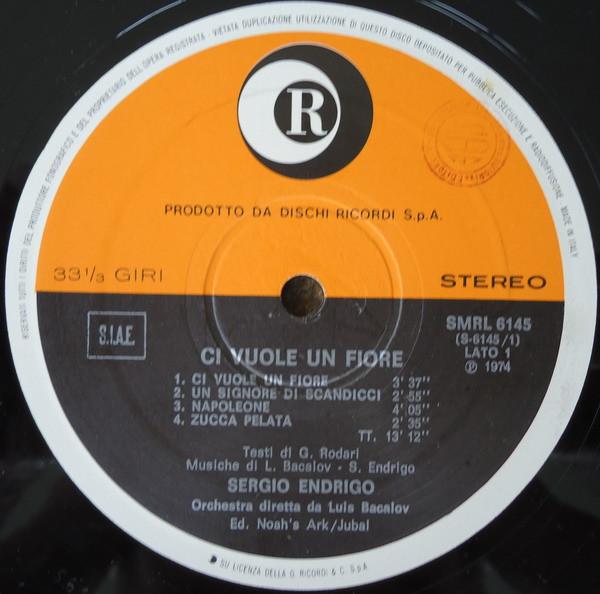 Sergio Endrigo - Ci Vuole Un Fiore - Lp