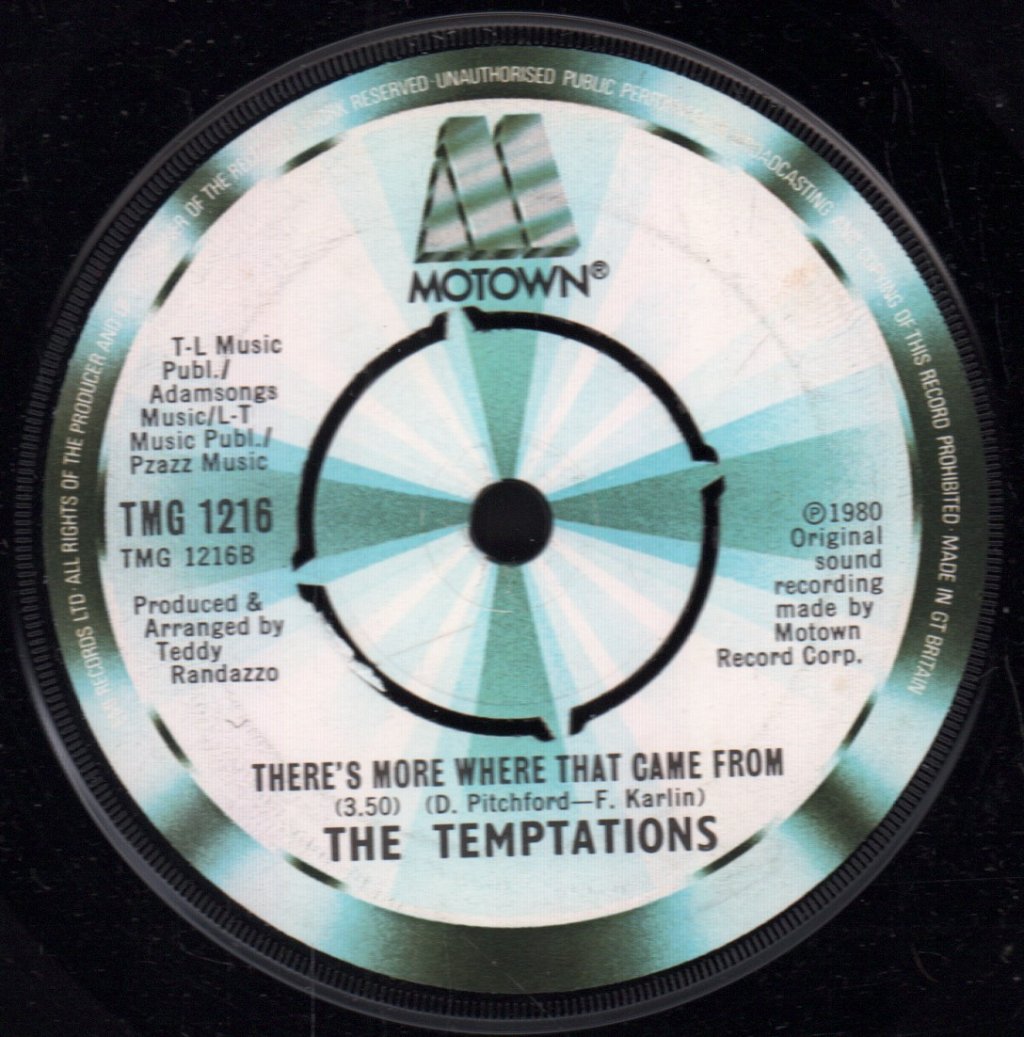 Temptations - Take Me Away - 7 Inch