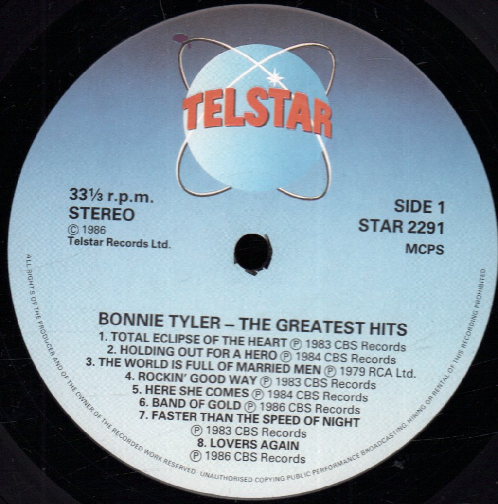 Bonnie Tyler - Greatest Hits - Lp