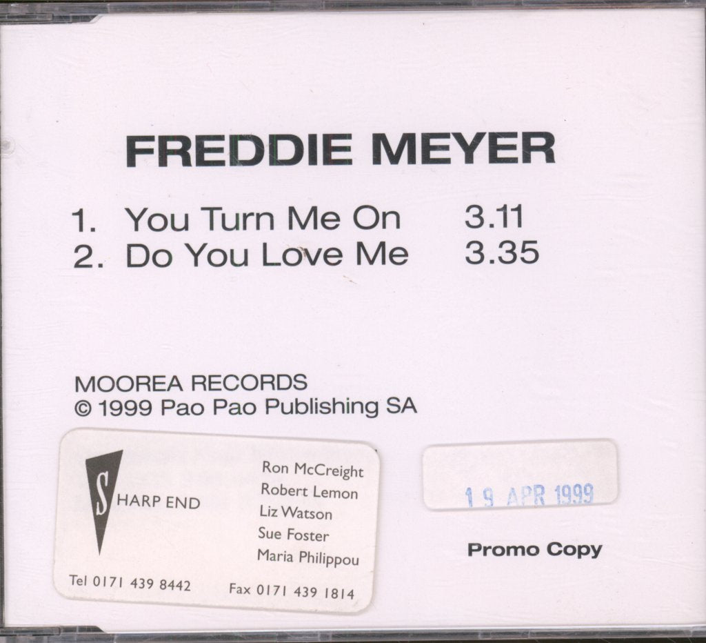 Freddie Meyer - You Turn Me On - Cd