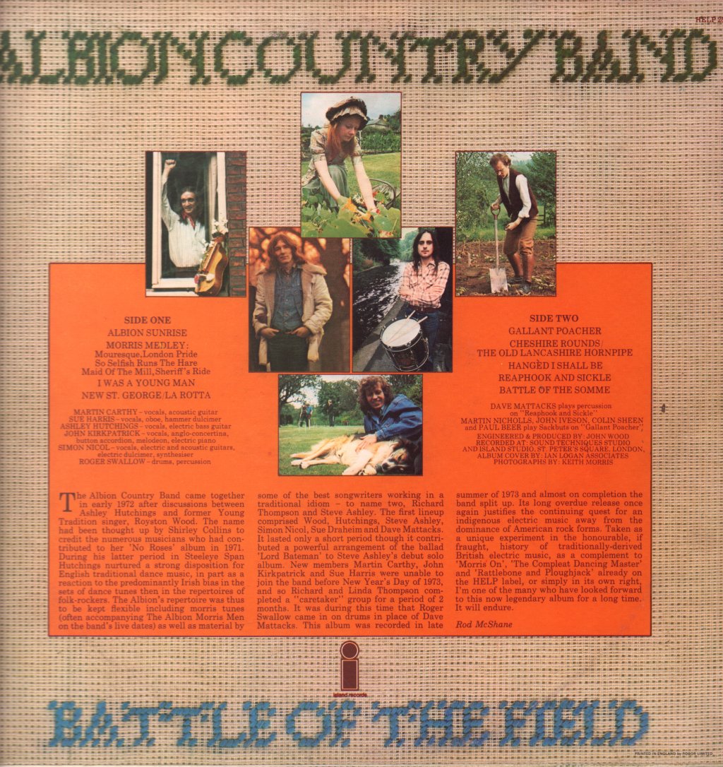 Albion Country Band - Battle Of The Field - Lp