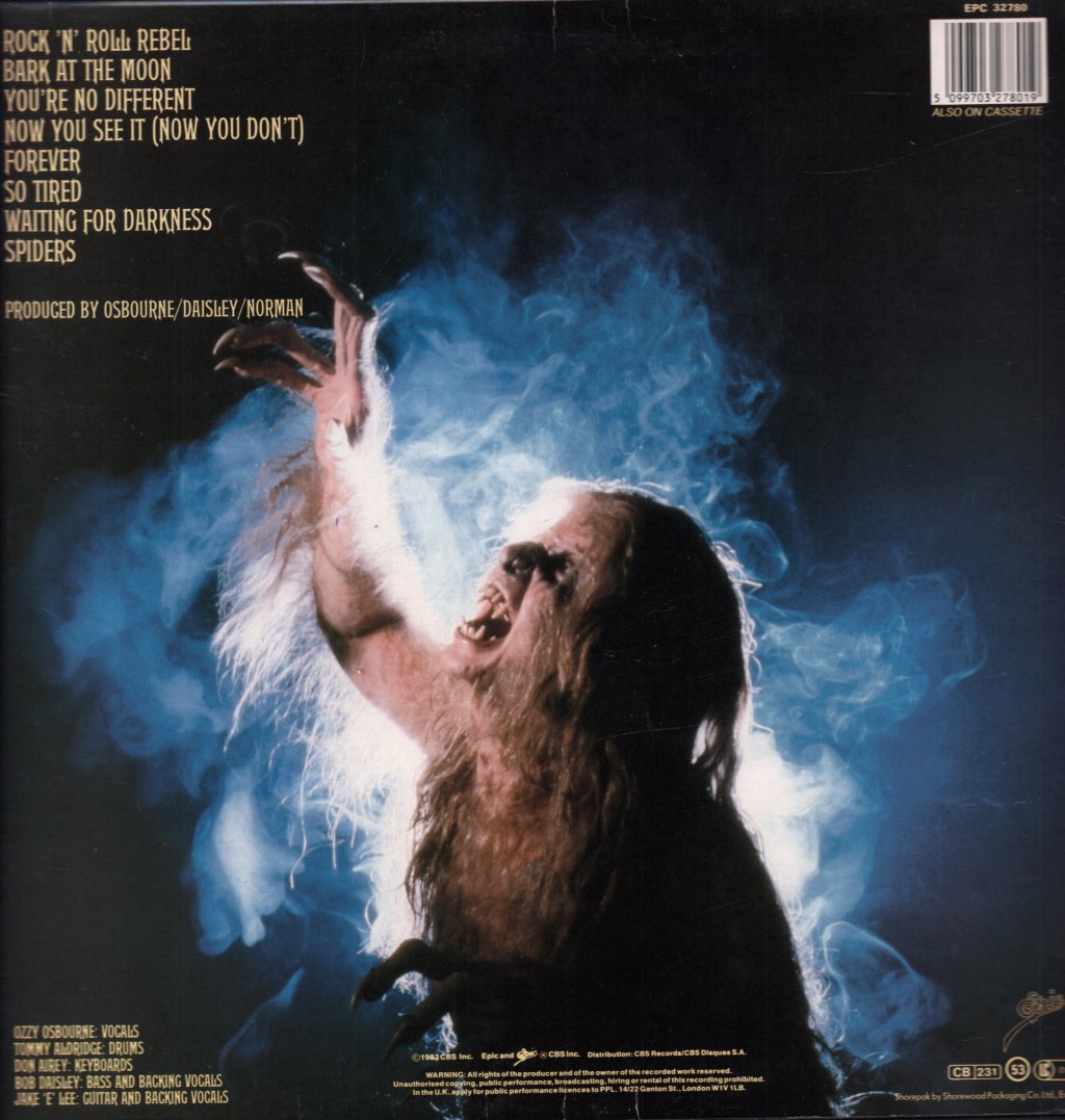 Ozzy Osbourne - Bark At The Moon - Lp