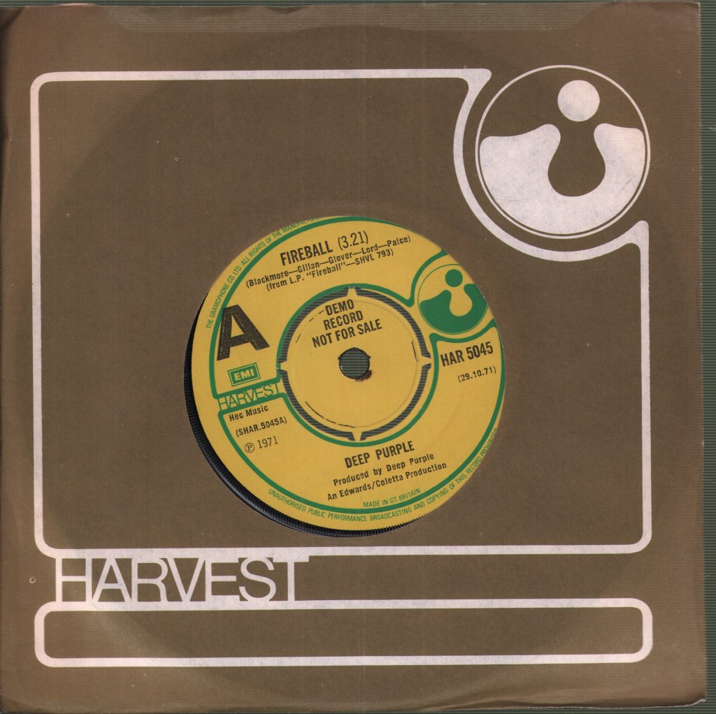 Deep Purple - Fireball - 7 Inch