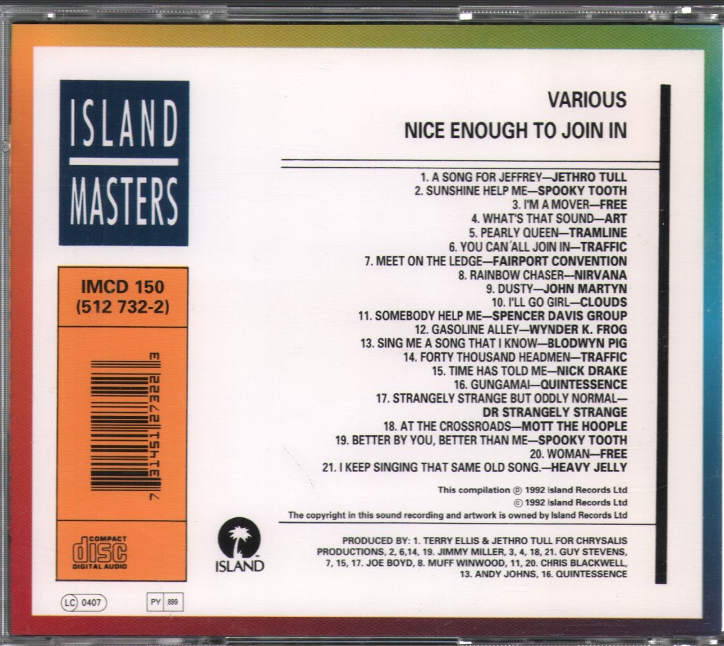 Various Artists - Nice Enough To Join In - Cd