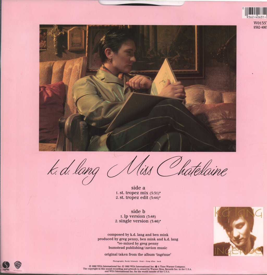 K.D. Lang - Miss Chatelaine - 12 Inch
