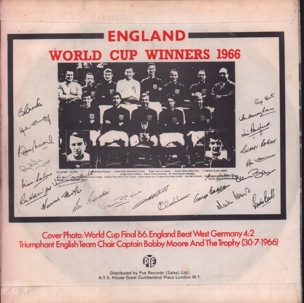 England World Cup Squad '70 - Back Home - 7 Inch