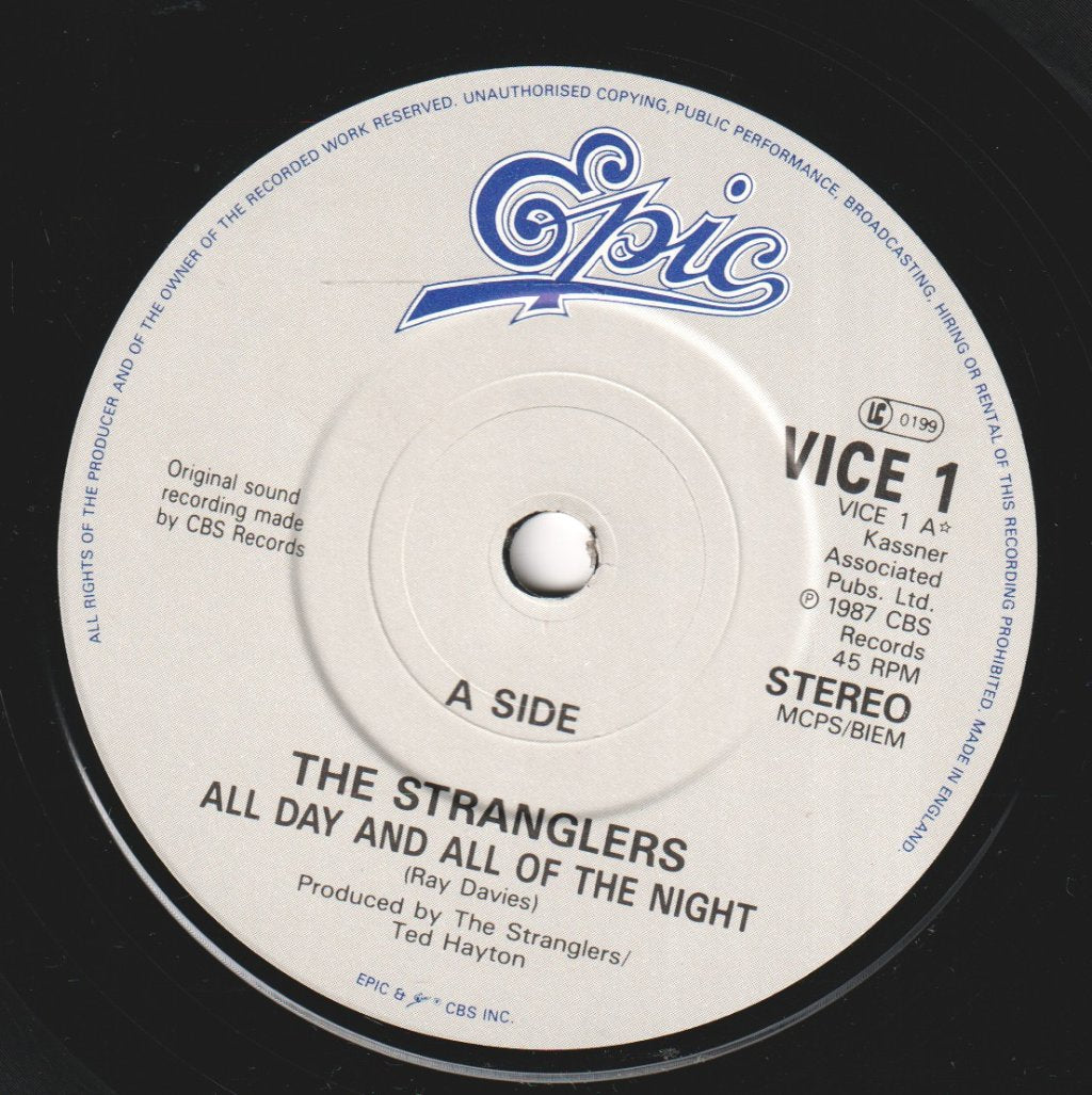 Stranglers - All Day And All Of The Night - 7 Inch