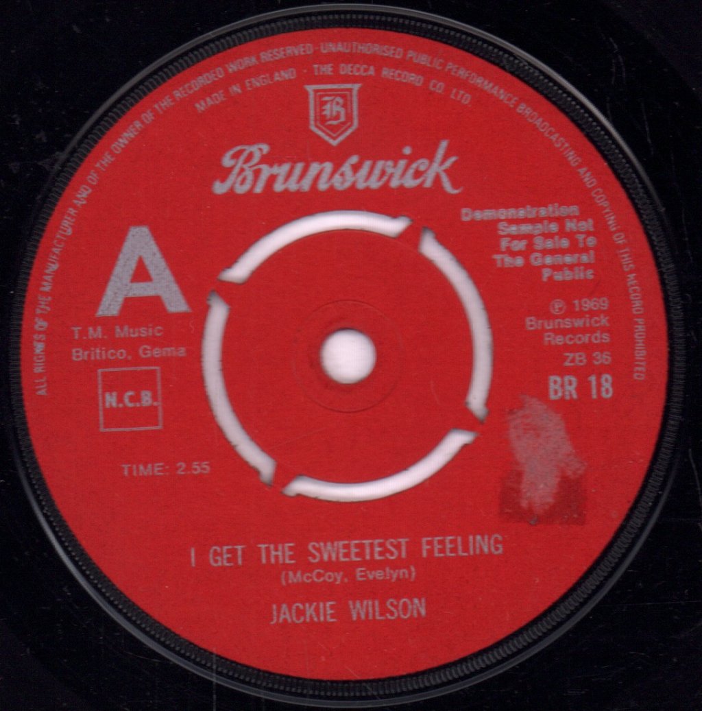 Jackie Wilson - I Get The Sweetest Feeling / (Your Love Keeps Lifting Me) Higher And Higher - 7 Inch