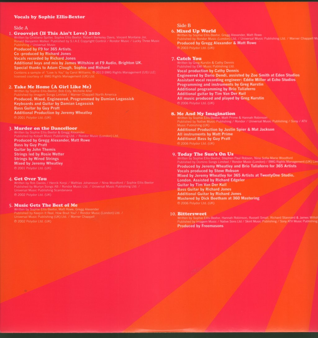 Sophie Ellis-Bextor - Songs From The Kitchen Disco - Double Lp