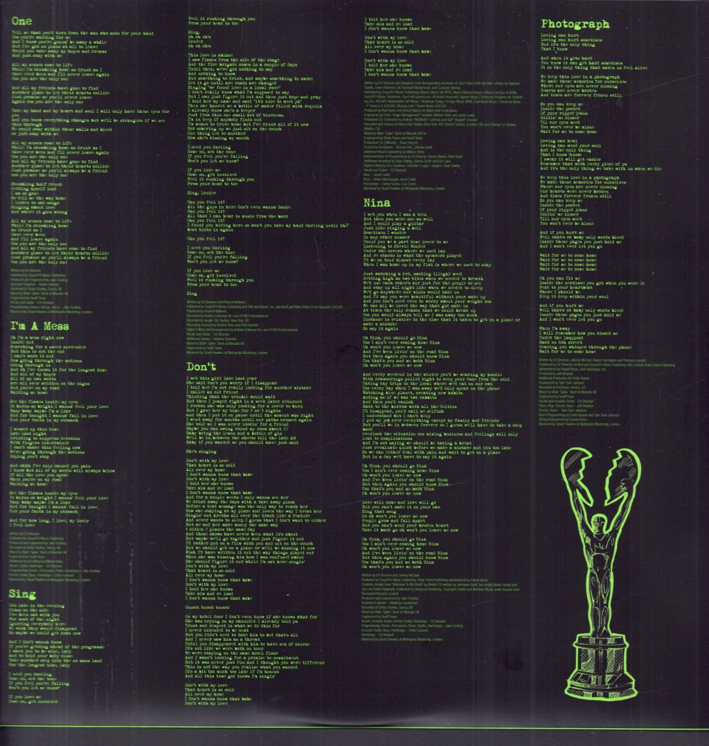 Ed Sheeran - X - Double Lp